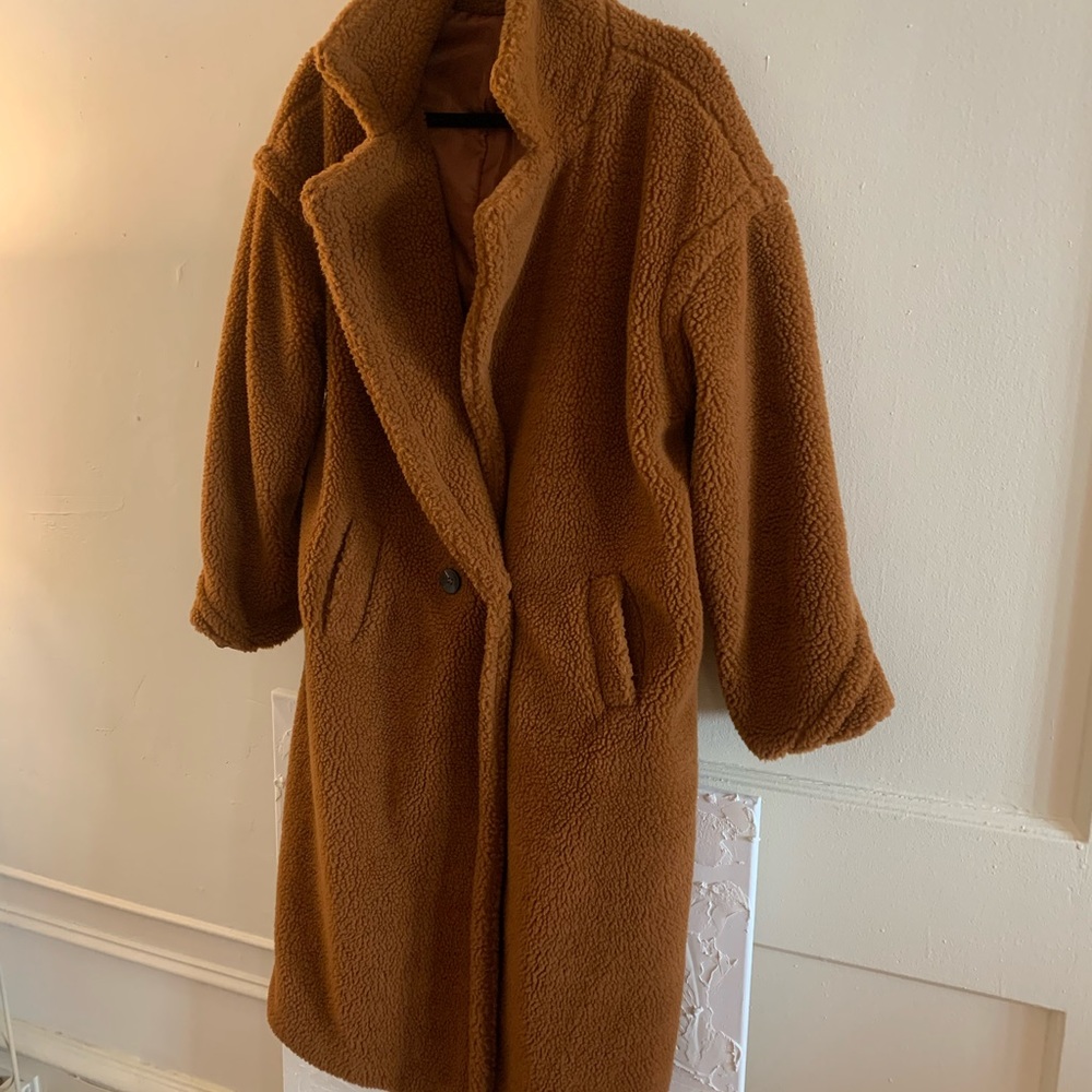 Long teddy coat